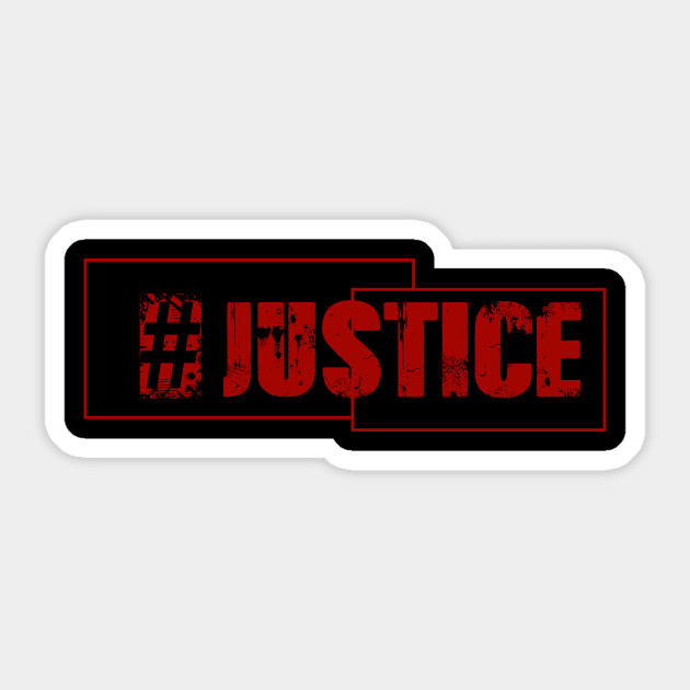 Justice for George Floyd Sticker by GreekGeek